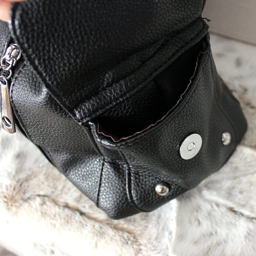 American Flag Red White Blue Rhinestone Bling Black Hobo Patriotic Handbag Bag - Picture 8 of 13
